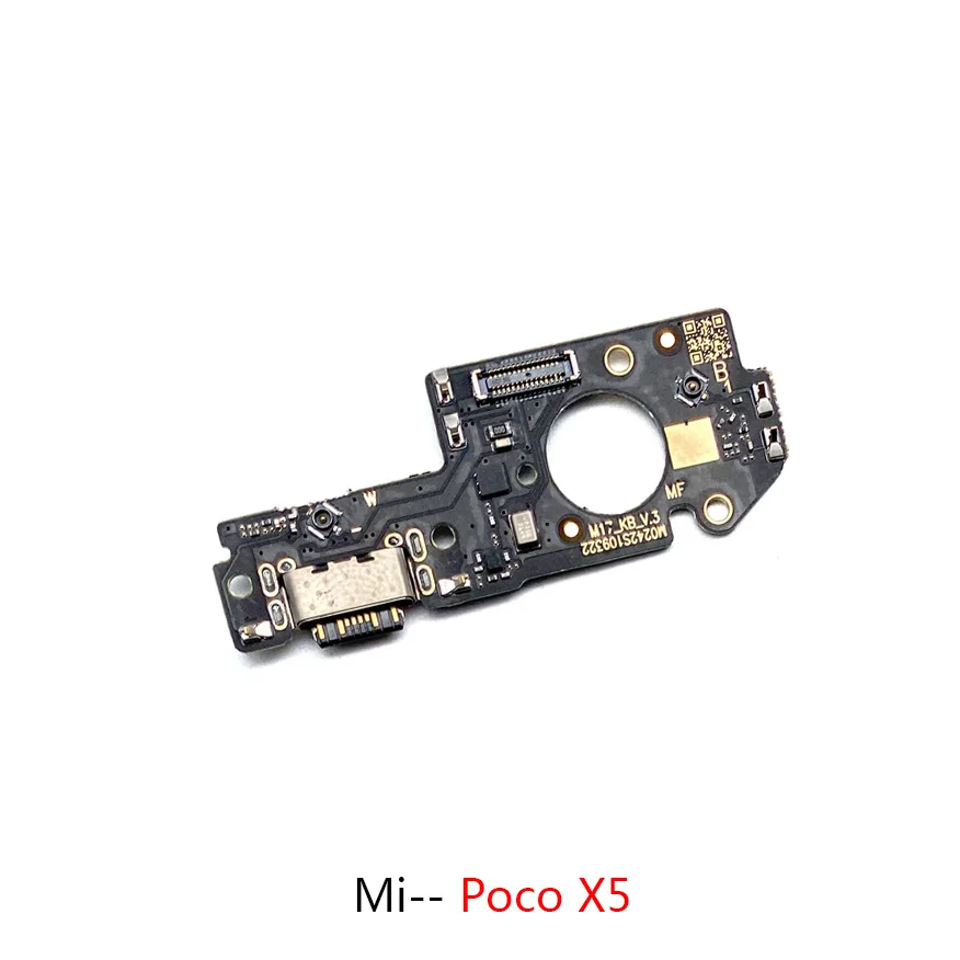 USB Плата Для Зарядки Xiaomi Poco F1 F2Pro F3 M3 X3 X3Pro X3GT X5 X5Pro Разъем для Зарядного Порта Пластина Гибкого Кабеля Замена деталей Изображение 4 
