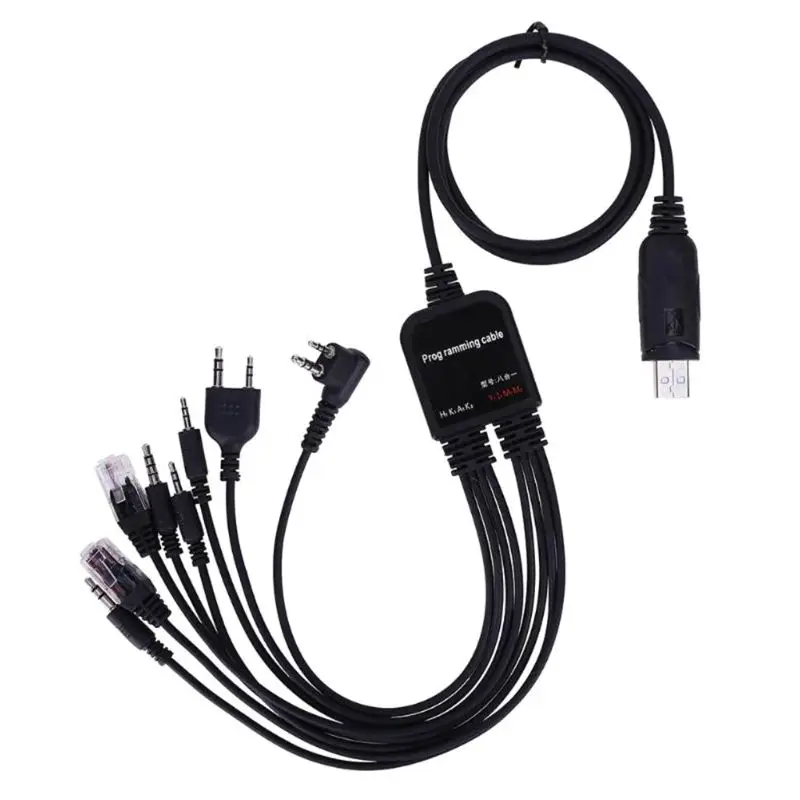 USB-кабель для программирования 8 в 1 для Baofeng, Motorola, Kenwood TYT QYT Изображение 3 