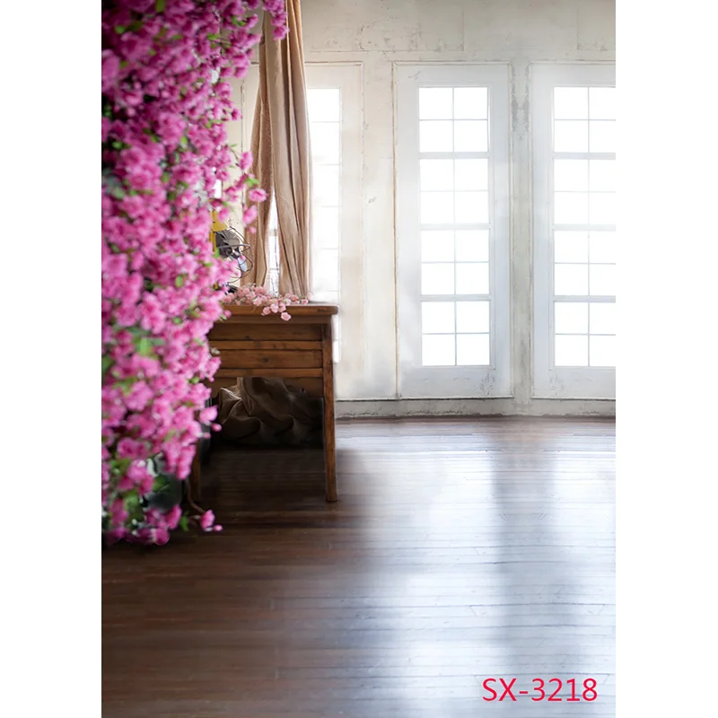 ZHISUXI Виниловые фоны для фотосъемки, реквизит, цветок, деревянный пол, Замок, Свадебная тема, фон для фотостудии 2157 YXFL-56 Изображение 4 