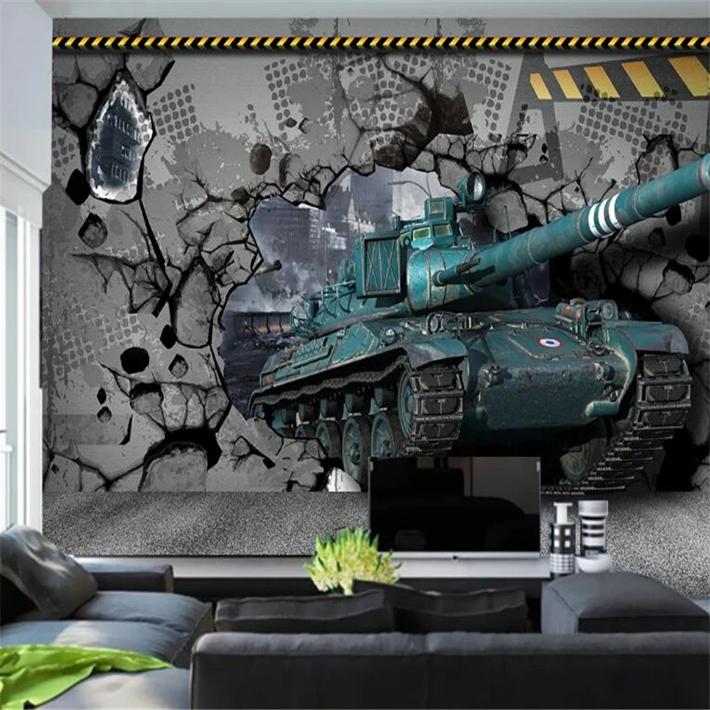 beibehang танки хобби Пользовательские фотообои papel de parede 3D художественные обои ресторан диван фон 3d фреска рулон обоев