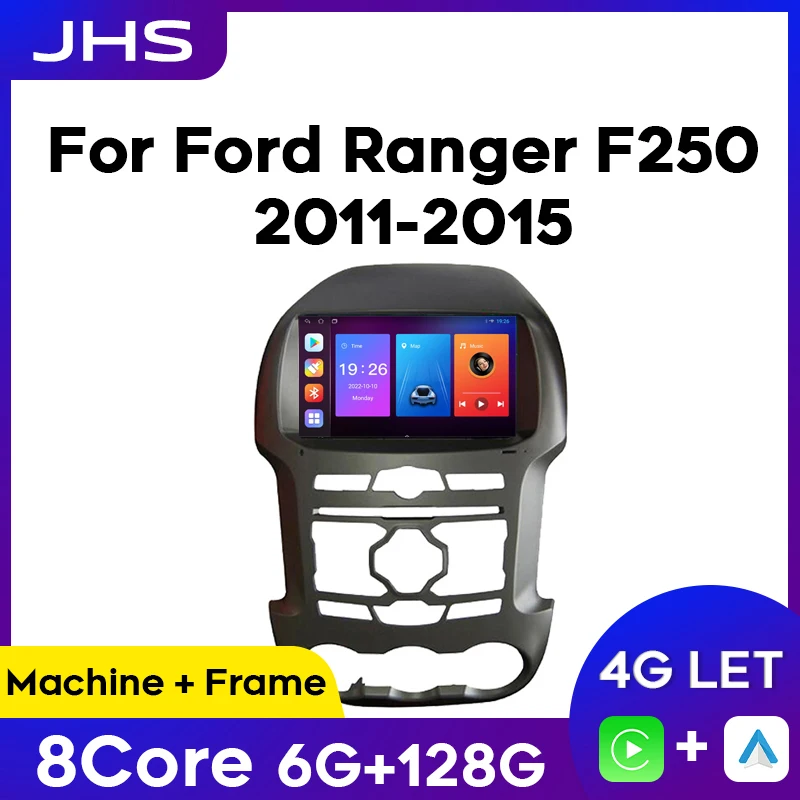 Автомагнитола Android Auto для Ford Ranger F250 2011-2015 Carplay GPS Навигация Стерео мультимедийный видеоплеер 2 Din головное устройство