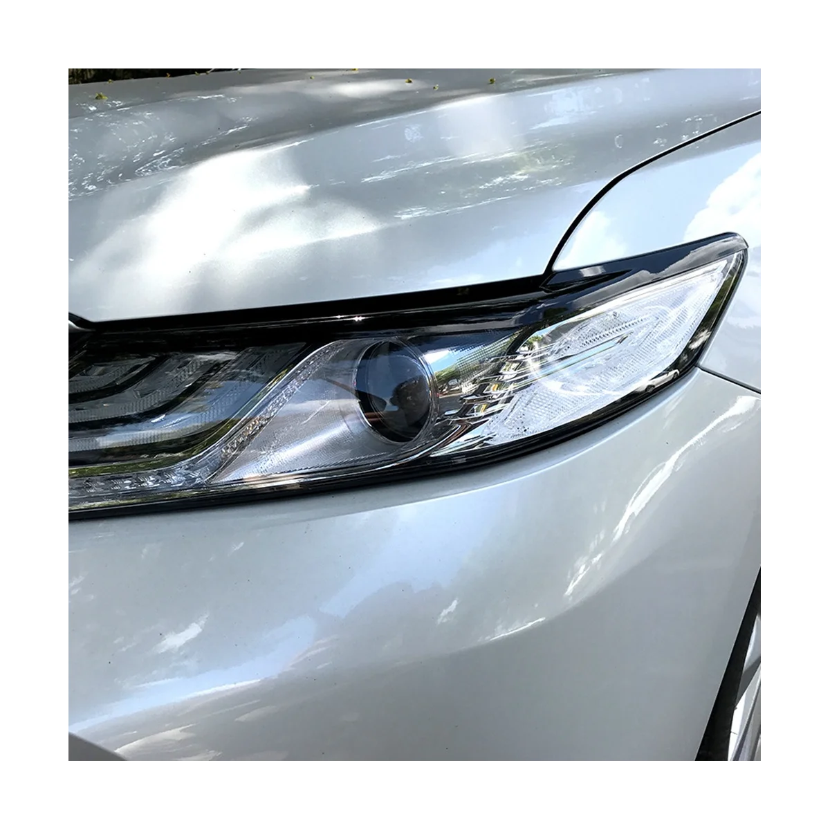 Автомобильная Фара для Бровей, Крышка для Глаз, головной свет, Накладка для век, Накладка для Toyota Camry LE XLE SE XSE 2018-2021 (Черный) Изображение 1 