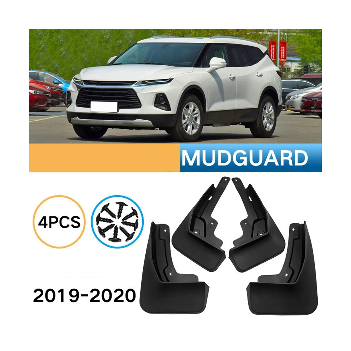 Автомобильные Брызговики для Chevrolet Blazer 2019-2023 Брызговик на крыло, брызговики, аксессуары для брызговиков Изображение 4 