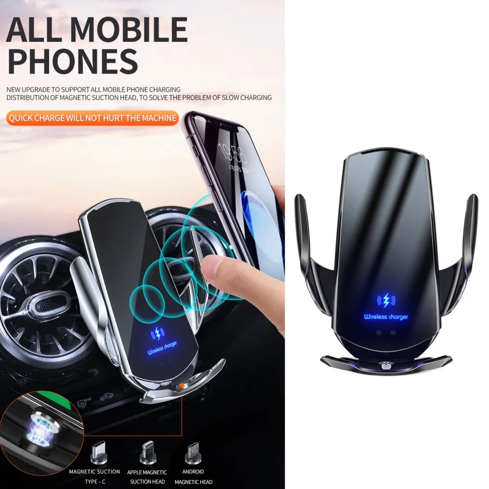 Автомобильный Держатель Телефона Mercedes Benz G Class 2019 2020 2021 2022 G500 G63 W463 AMG С Фиксированным Кронштейном Для Мобильной Беспроводной Зарядки Изображение 5 