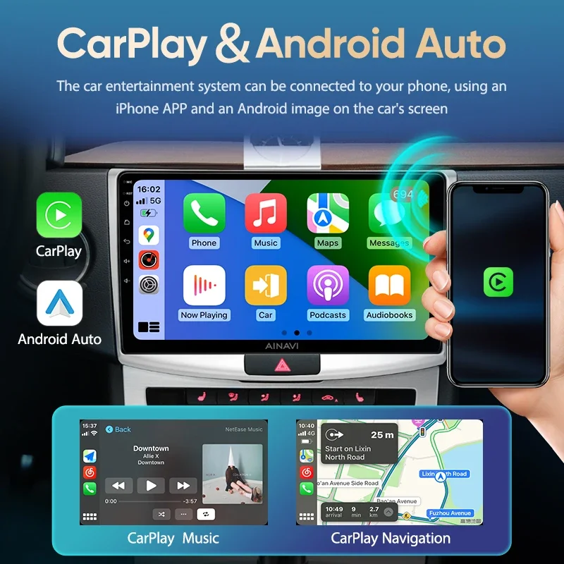 Автомобильный Мультимедийный Плеер Android 12 Для Jeep Wrangler 4 2018 2019 Беспроводной Bluetooth Carplay 8-Ядерный Сенсорный экран 1280*720P QLED IPS Изображение 3 