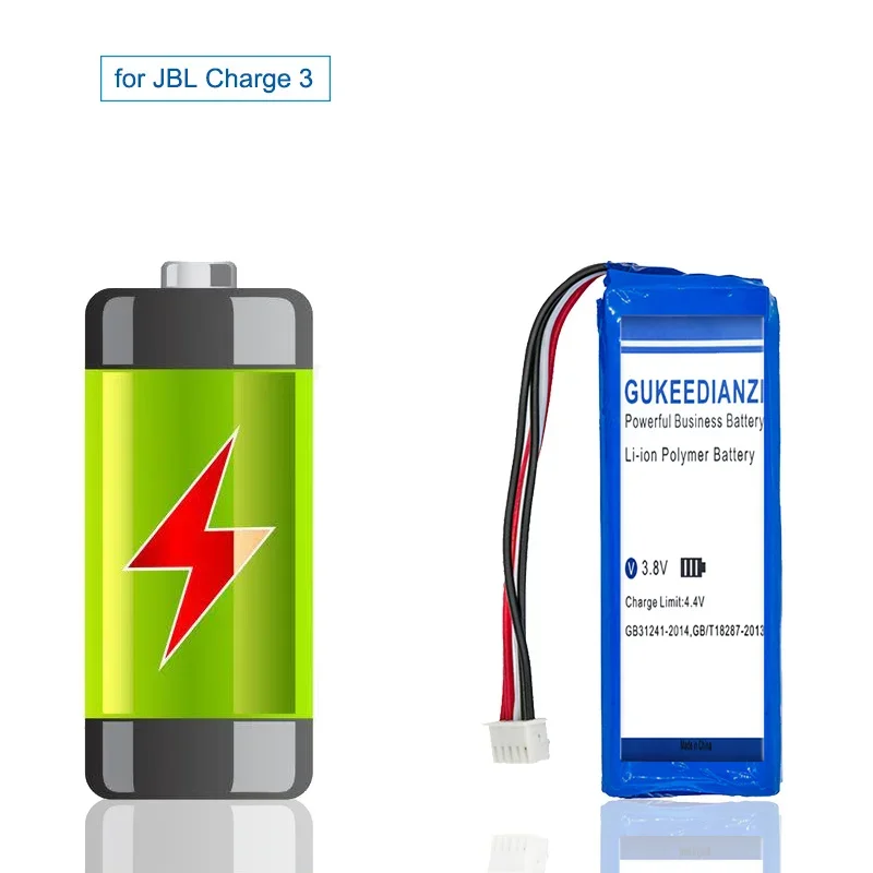 Аккумулятор GUKEEDIANZI для JBL Charge 3, сменный аккумулятор с бесплатными инструментами, 11500 мАч, GSP1029102A, версия 2015, 2016 Изображение 4 