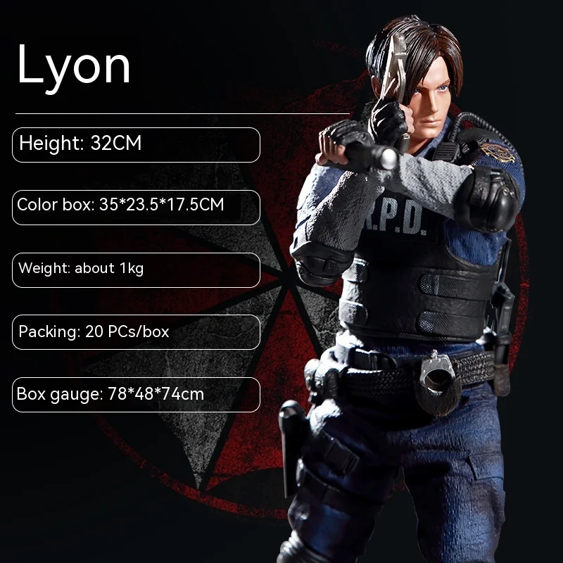 Аниме Resident Evil Лимитированная серия 1/6 Lyon Украшение модели ручной работы Изображение 0 
