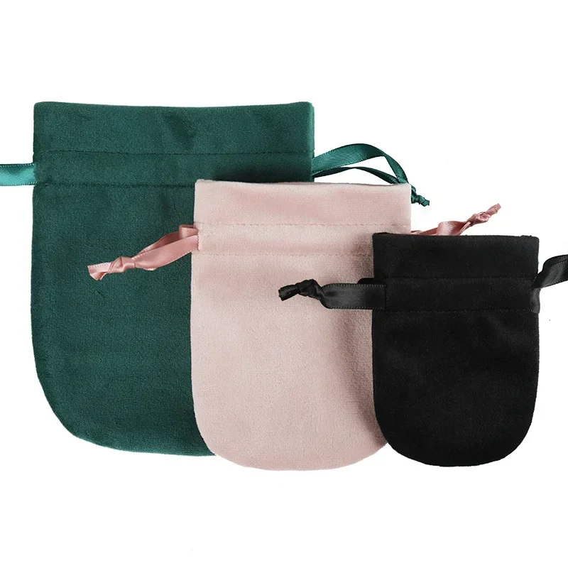 Бархатная байковая сумка на шнурке, украшения, аксессуары для головы, косметика, байковая сумка для хранения по уходу за кожей Изображение 4 