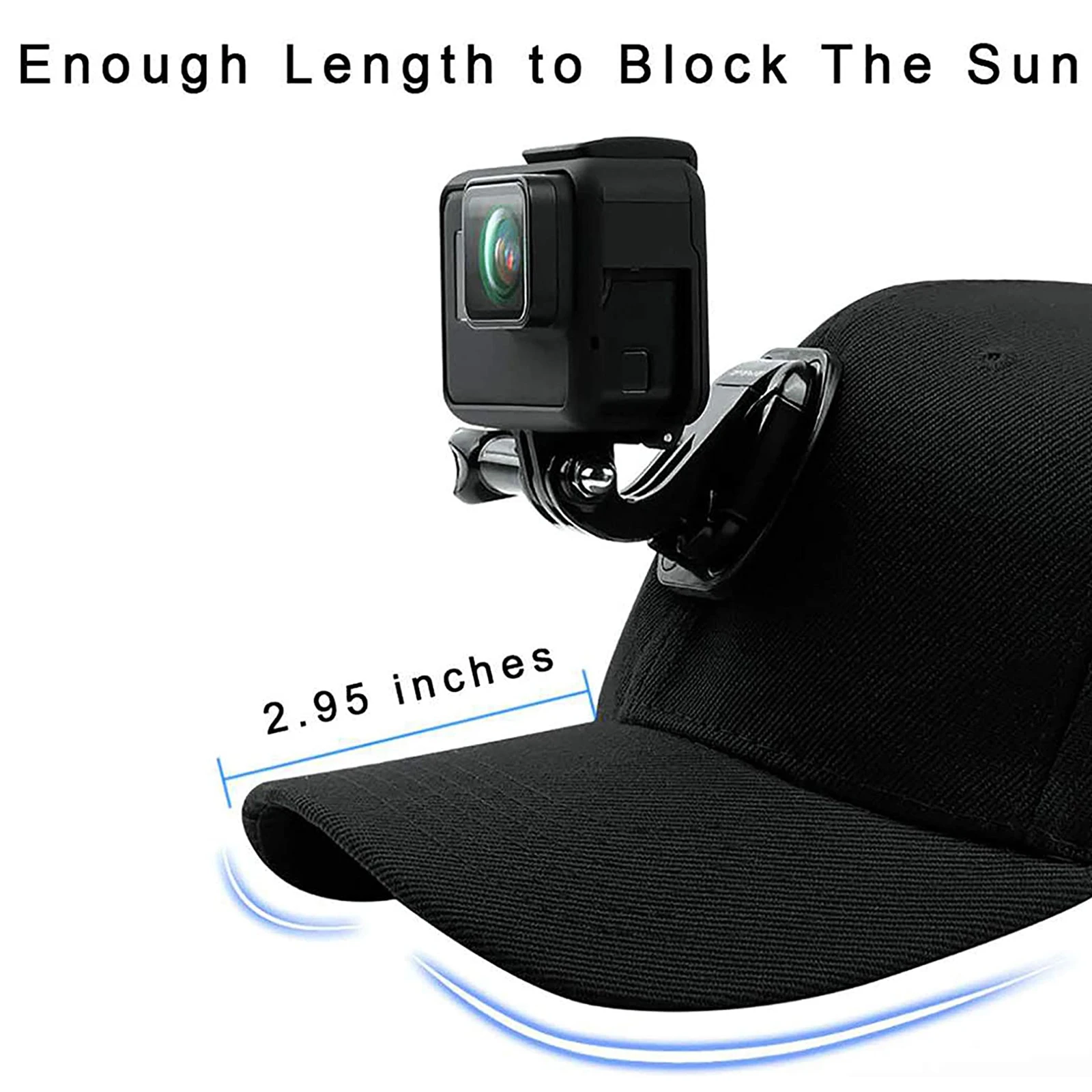 Бейсбольная кепка с адаптером для крепления пряжки на J-образном крючке для GoPro DJI и других экшн-камер Изображение 1 