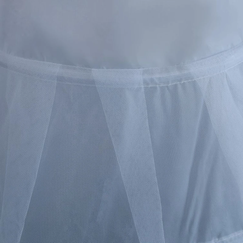 Бесплатная доставка Белые нижние юбки с 4 обручами И 1 слоем жесткого тюля Нижняя юбка Невесты Jupon Enaguas Изображение 3 