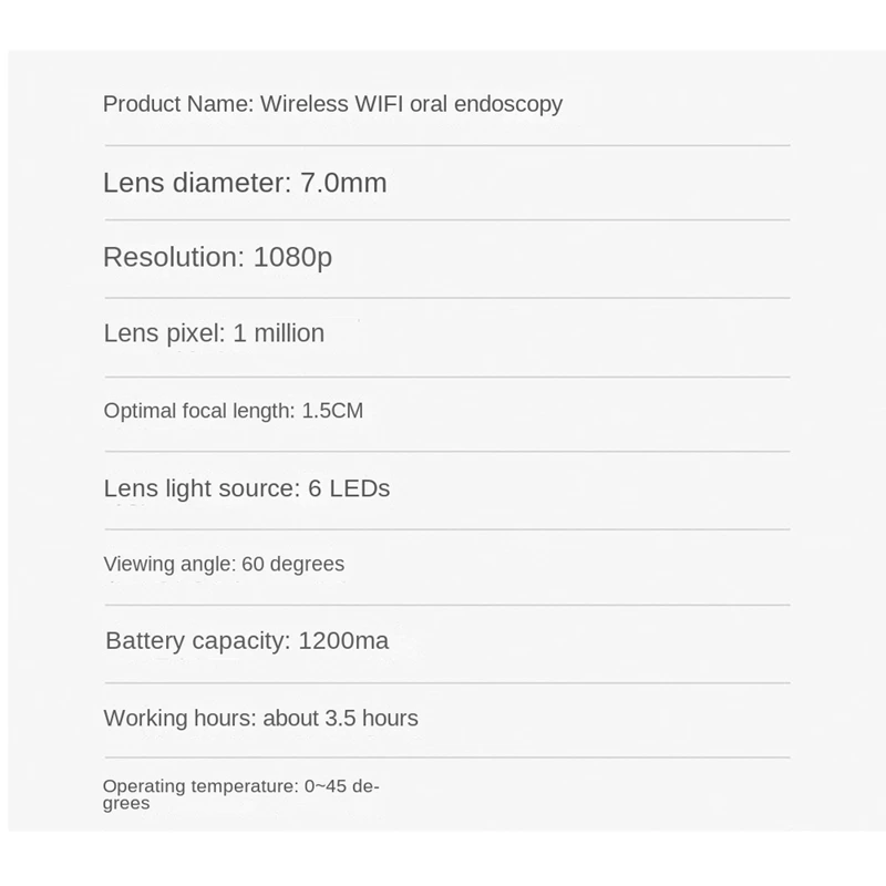 Беспроводная камера Wifi Домашняя эндоскопия Ассистент внутренней проверки эндоскоп HD Видео Android Изображение 1 