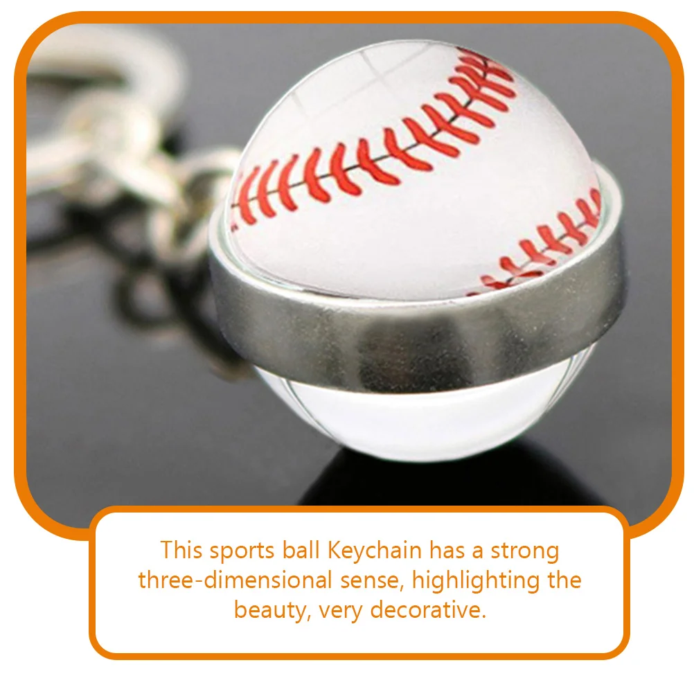 Брелок для моделирования спортивного мяча Спортивный Мяч Брелок Для ключей Декоративная Сумка Подвесной Орнамент Изображение 4 