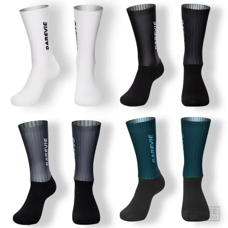Велосипедные носки DAREVIE Aero High Speed Sock Pro Sports Для мужчин, противоскользящие, дышащие, для спортивного контроля влажности.