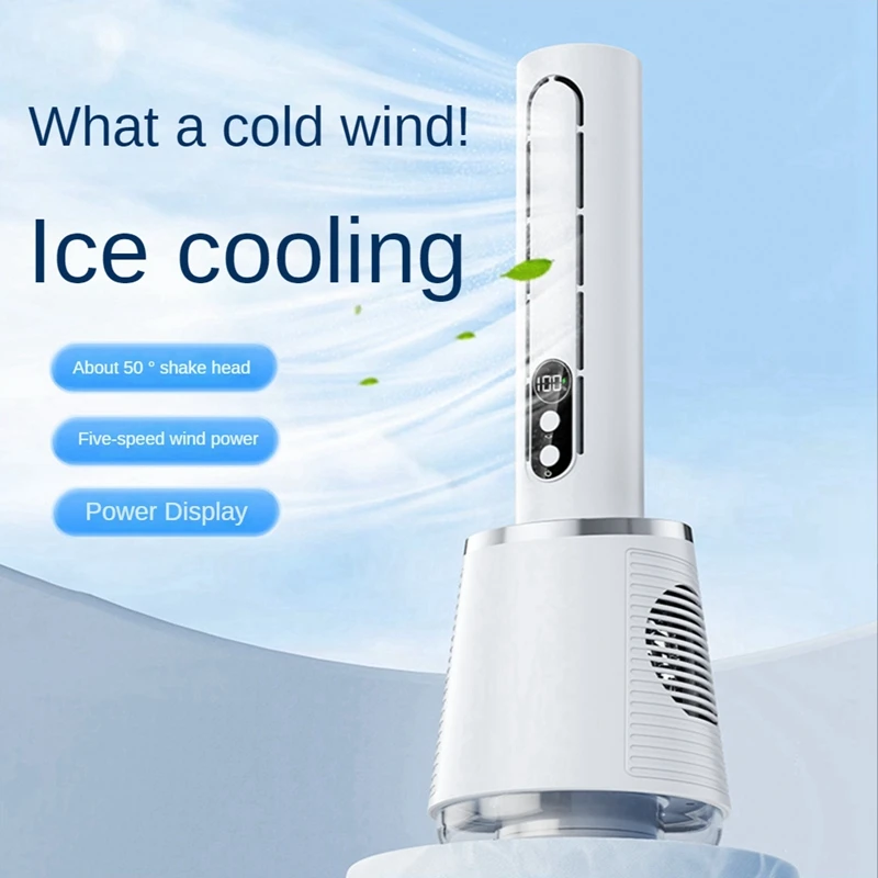 Вентилятор кондиционера USB-вентилятор водяного тумана Персональное воздушное охлаждение Настольный вентилятор увлажнения воздуха 5 скоростей ветра