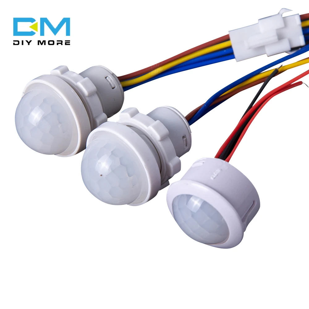 Выключатель света с датчиком движения Diymore 100-240 В 40 Вт PIR, активируемые человеческим телом светодиодные датчики, Умный инфракрасный индукционный детектор для дома, 5 шт.