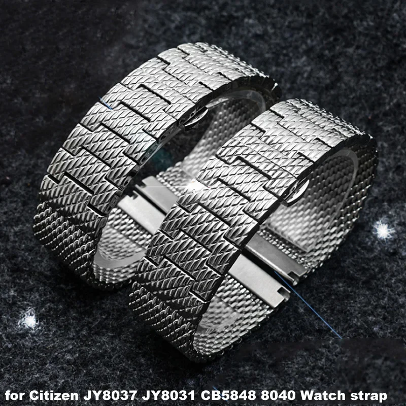 Высококачественный миланский сетчатый браслет из нержавеющей стали для Citizen JY8037 JY8031 CB5848 8040 Ремешок для часов мужской роскошный 22/23 мм ремешок для часов Изображение 0 