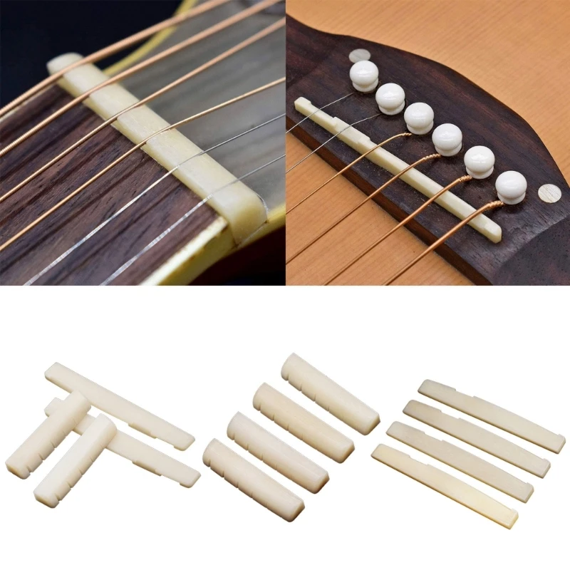 Гитарные костяные седла, шлицевое костяное седло, замена штифта для моста акустической гитары