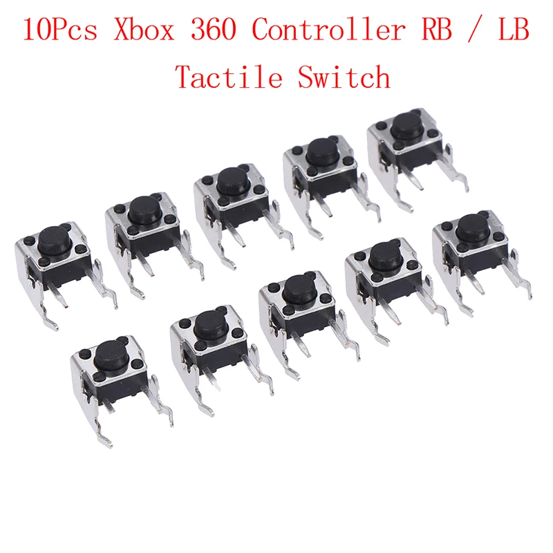 Горячая распродажа 10шт Запасных частей LB RB Переключатель Бампер Кнопка Джойстика для контроллера Xbox 360 Изображение 0 