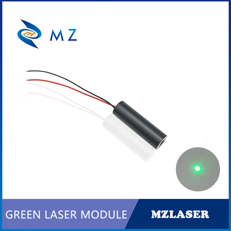 Горячий Продаваемый Компактный Модуль Лазерного Диода D12mm 520nm 10mw 3V Водонепроницаемого Класса IP67 Green Dot Промышленного Класса Изображение 2 