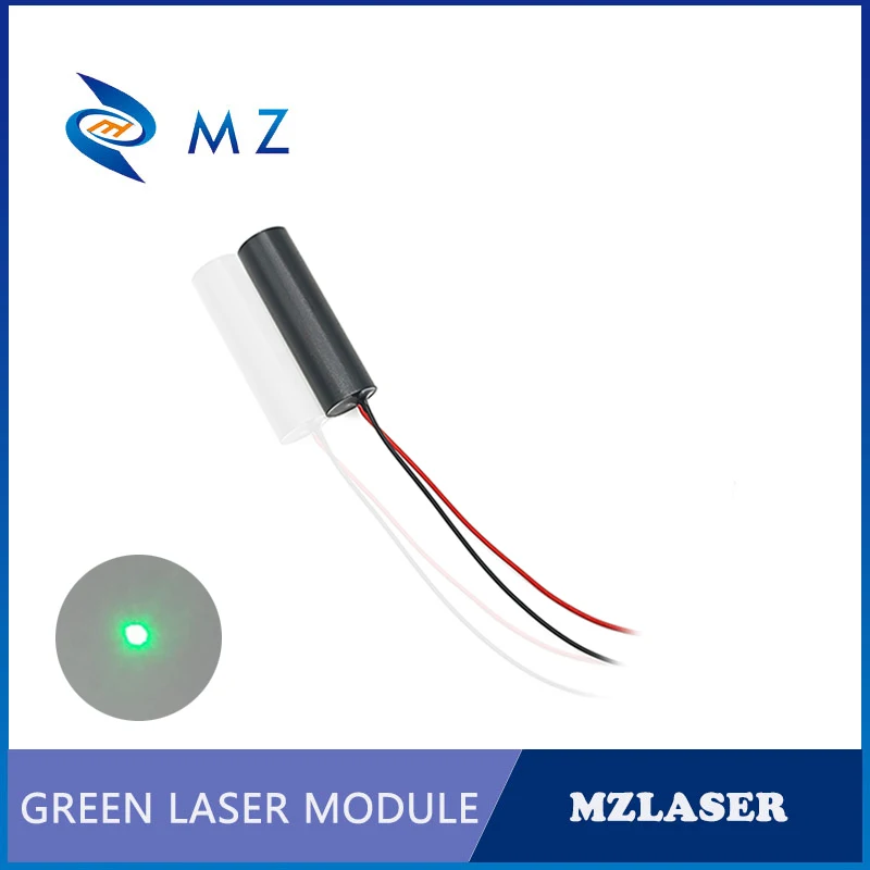 Горячий Продаваемый Компактный Модуль Лазерного Диода D12mm 520nm 10mw 3V Водонепроницаемого Класса IP67 Green Dot Промышленного Класса Изображение 3 