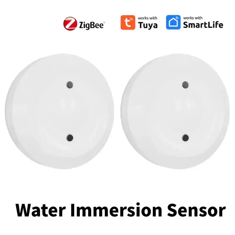 Датчик погружения в воду Zigbee Tuya, интеллектуальный детектор утечки воды, приложение для сигнализации о связи с водой, Поддержка удаленного мониторинга Smart Life