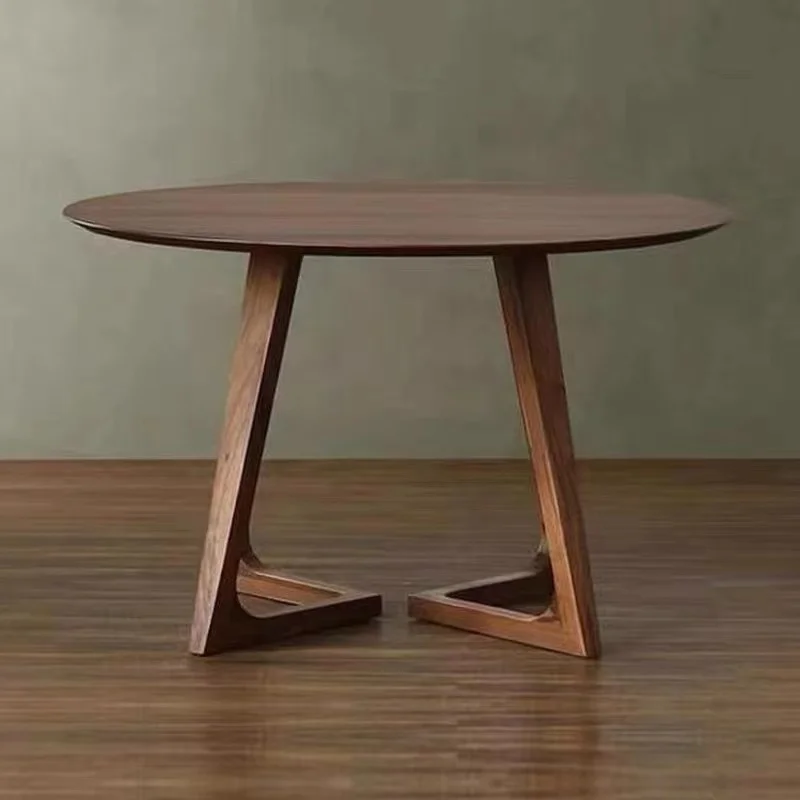 Деревянный простой журнальный столик, круглый мини-столик в минималистичном стиле, Приставной столик для гостиной Tavolino Da Salotto Мебель для гостиной