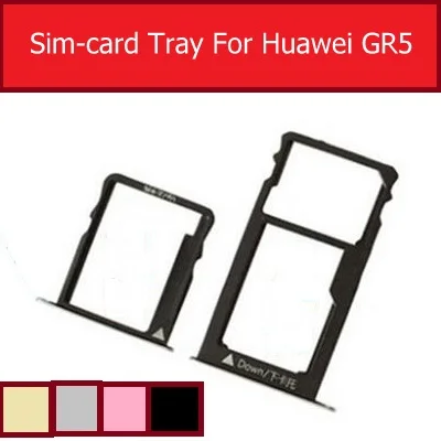 Держатель Лотка Для SIM-Карт Huawei GR5 Kll-L03 L21 L22 L23 Слот Для Чтения Sim-Карт Разъем Адаптеры Запасные Части