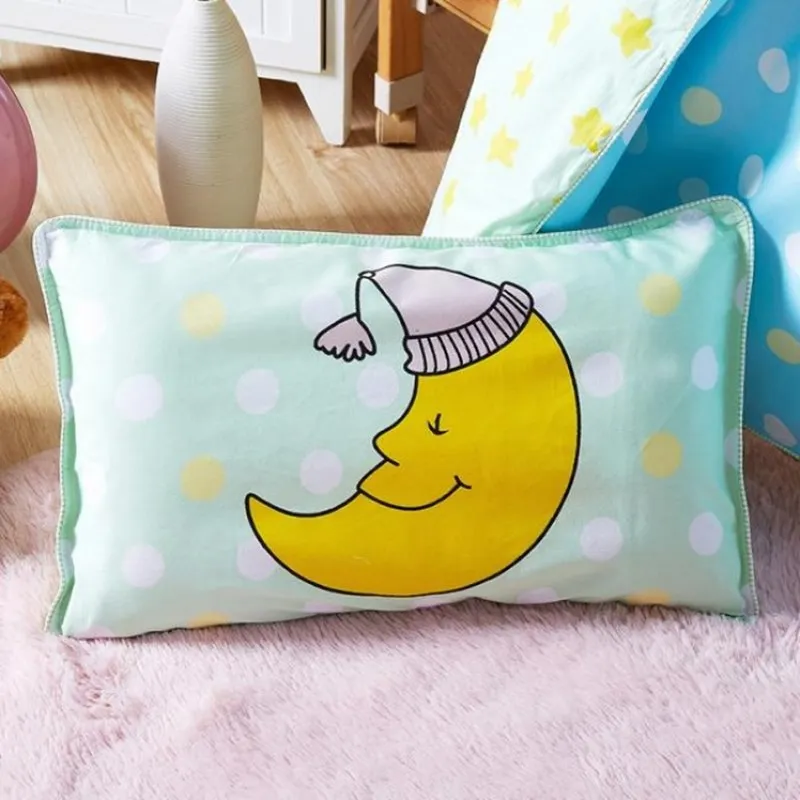 Детская наволочка с рисунком Луны, Мультяшная наволочка для детского постельного белья, наволочка для декора детской спальни Изображение 0 