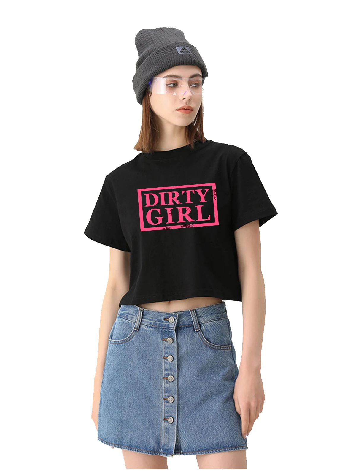 Дизайн Dirty Girl Хлопковая Сексуальная Укороченная Футболка Hotwife С Юмором, Забавный Флирт, Футболка В Стиле Сабмиссив, Свингер, Непослушные Тренировочные Топы