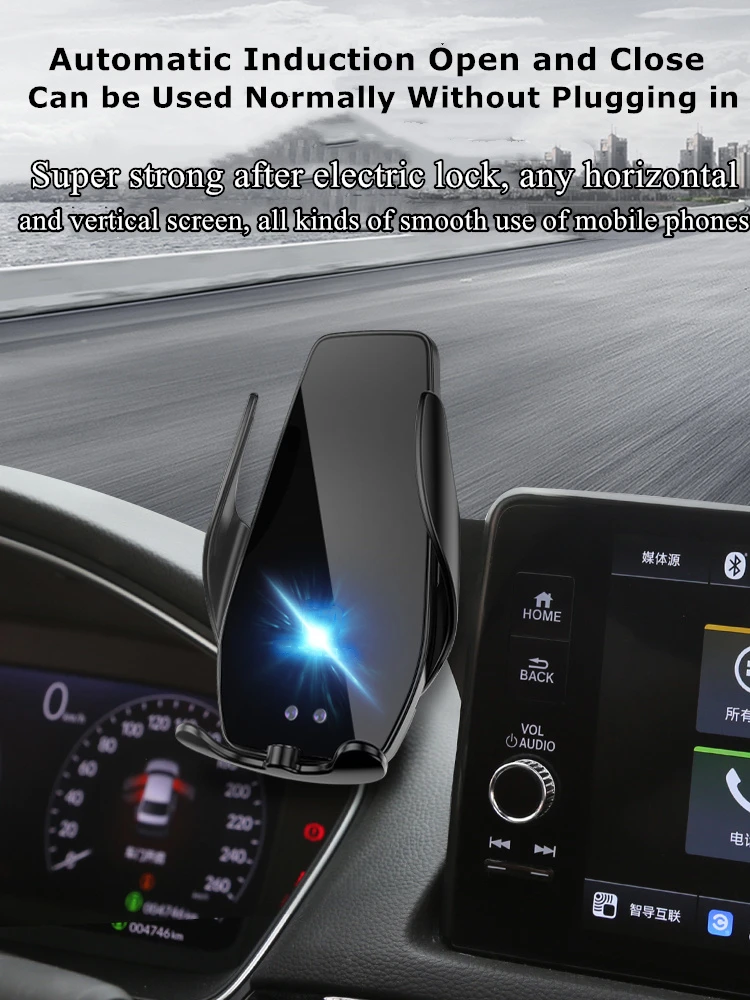 Для 2022 2023 годов Honda Civic 11-го поколения Автомобильный Экран Держатель телефона Беспроводное зарядное устройство Модификация навигации Размер интерьера 10,2 дюйма Изображение 1 