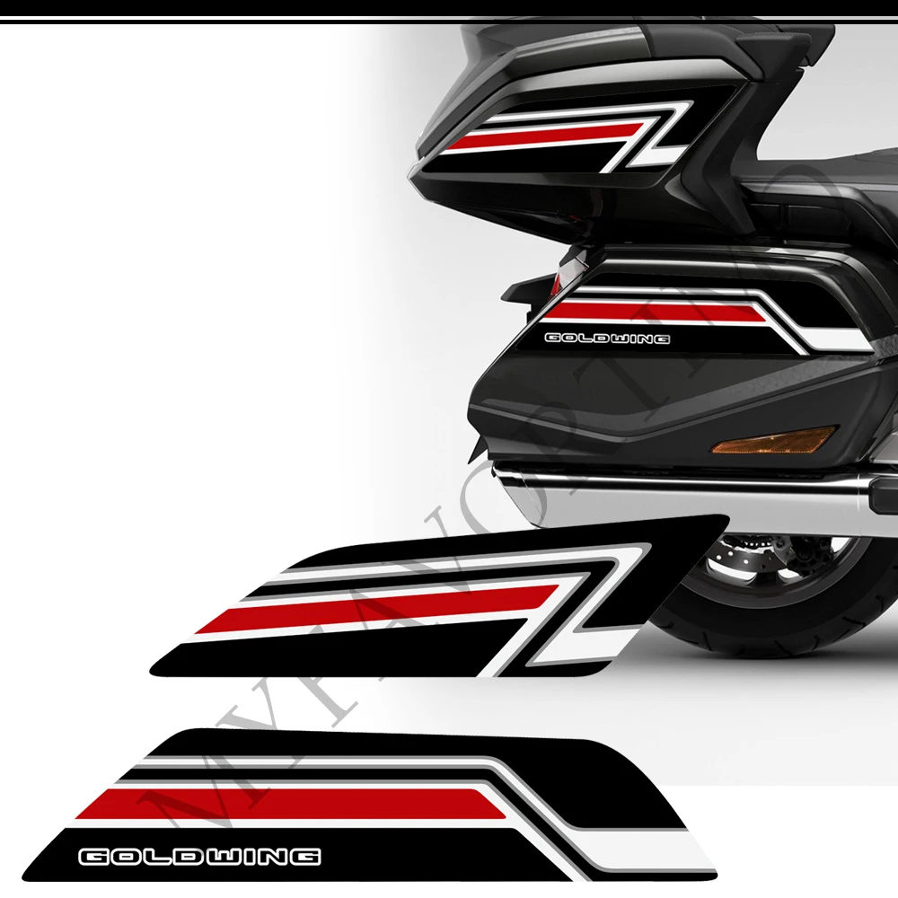 Для HONDA Goldwing GL1800 GL 1800 Мотоциклетный Тур Комплект Наклейки Термоаппликационные Чехлы Корзины Багажник Сумка Boxs 2018 2019 2020 2021