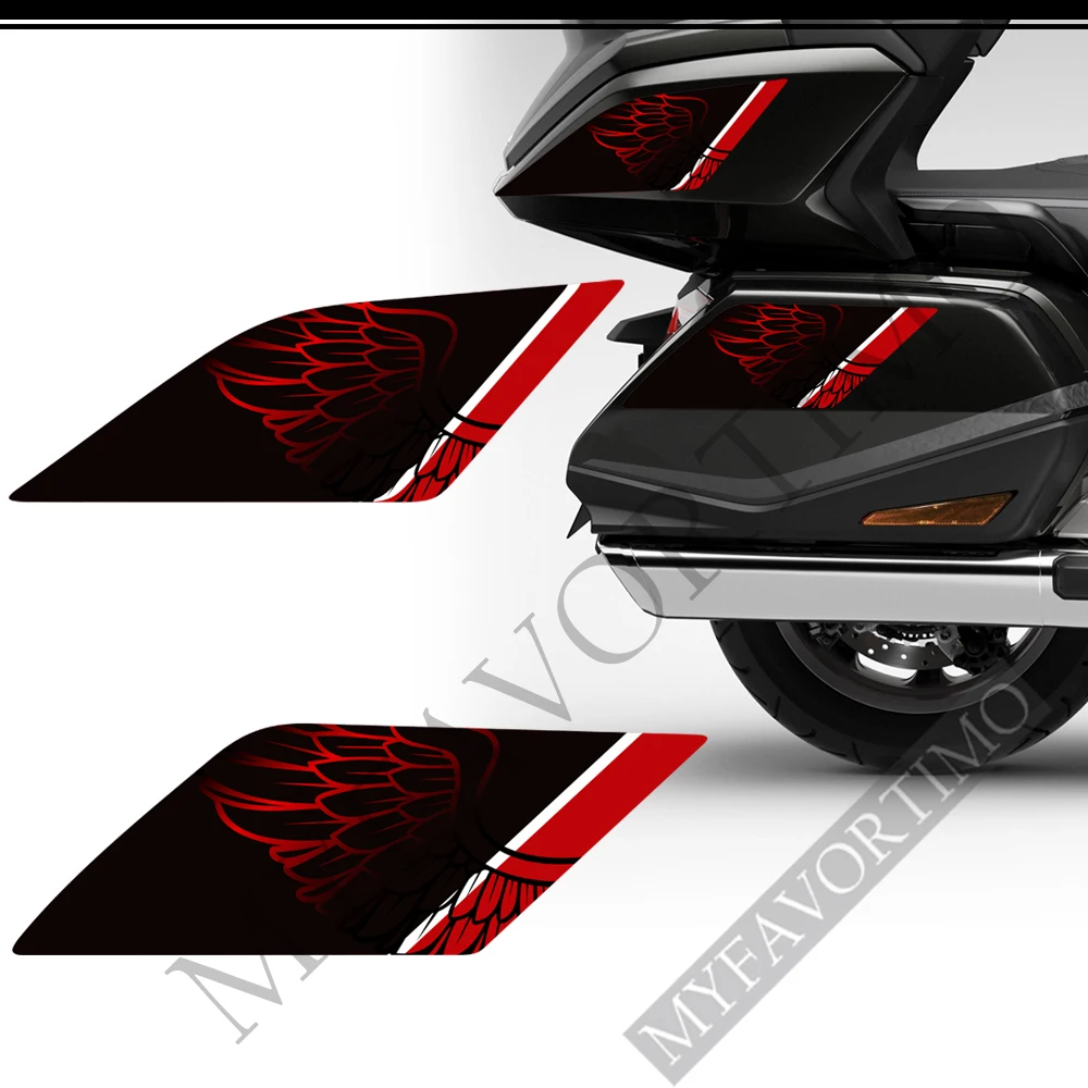 Для HONDA Goldwing GL1800 GL 1800 Мотоциклетный Тур Комплект Наклейки Термоаппликационные Чехлы Корзины Багажник Сумка Boxs 2018 2019 2020 2021 Изображение 1 