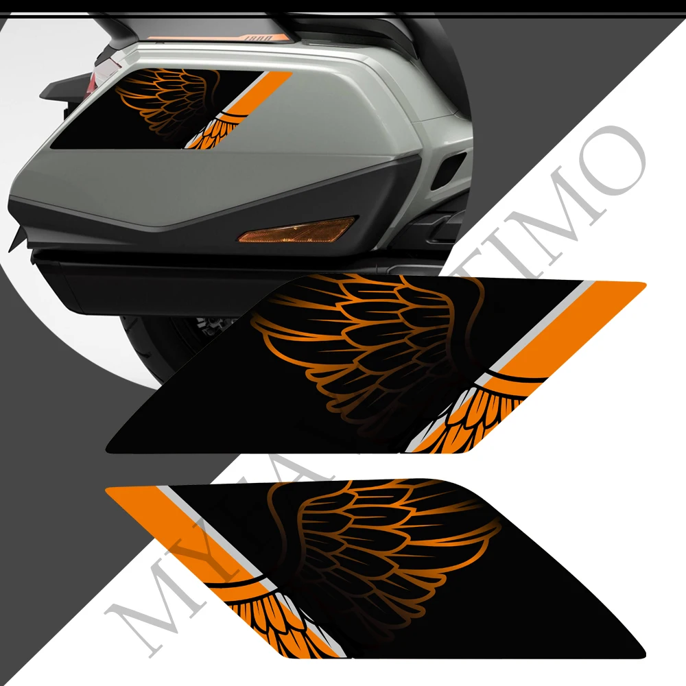 Для HONDA Goldwing GL1800 GL 1800 Мотоциклетный Тур Комплект Наклейки Термоаппликационные Чехлы Корзины Багажник Сумка Boxs 2018 2019 2020 2021 Изображение 3 