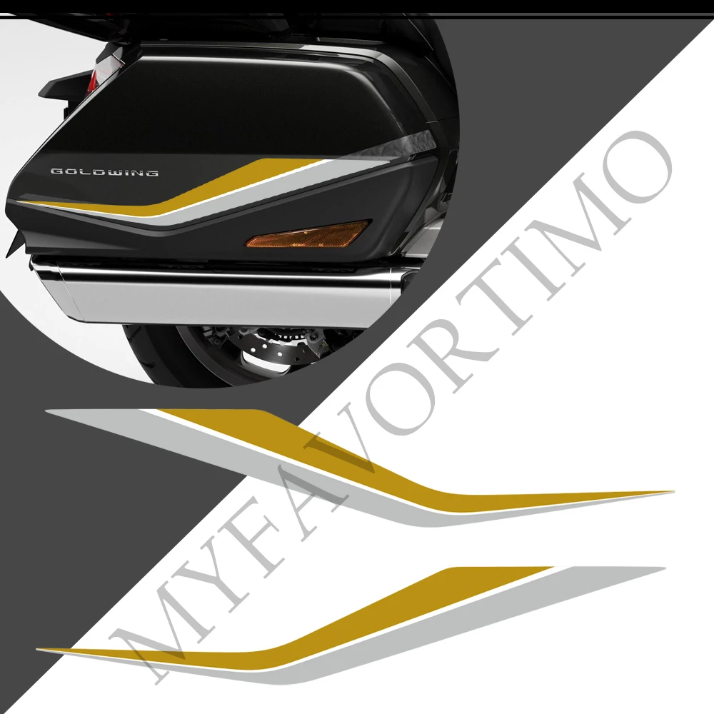 Для HONDA Goldwing GL1800 GL 1800 Мотоциклетный Тур Комплект Наклейки Термоаппликационные Чехлы Корзины Багажник Сумка Boxs 2018 2019 2020 2021 Изображение 5 