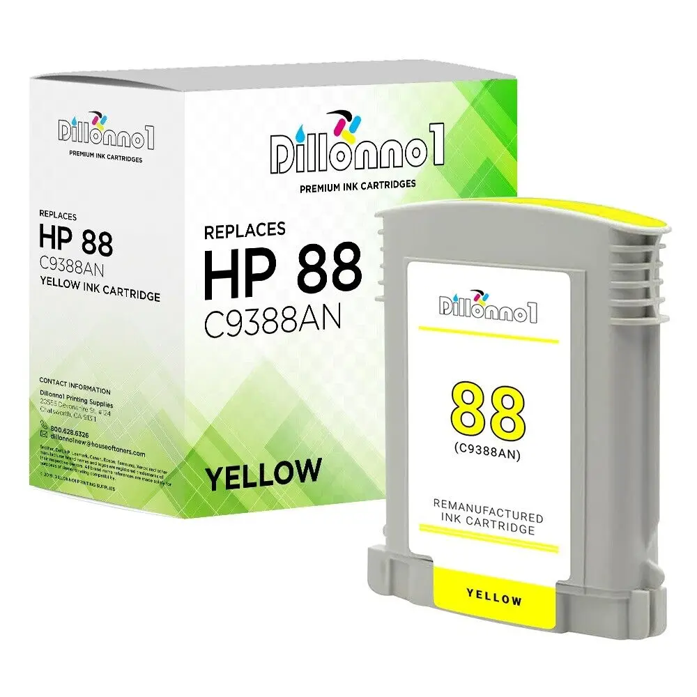 Для HP 88XL Для HP 88 XL для HP C9393AN 88XL желтый чернильный картридж Изображение 0 