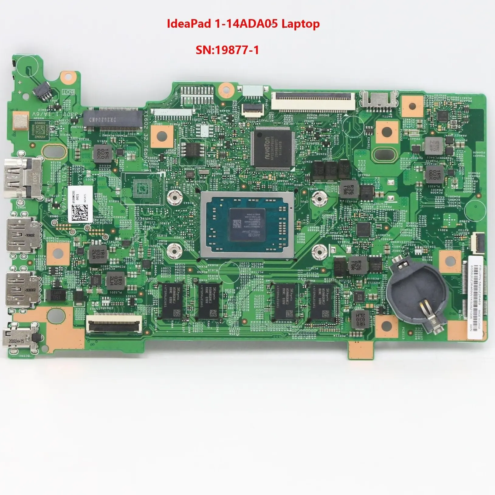 Для Lenovo IdeaPad 1-14ADA05 материнская плата ноутбука 19877-1 с процессором 3020E/3050E UMA FRU: 5B20Z26469 5B20Z26469 100% тестовая работа Изображение 0 