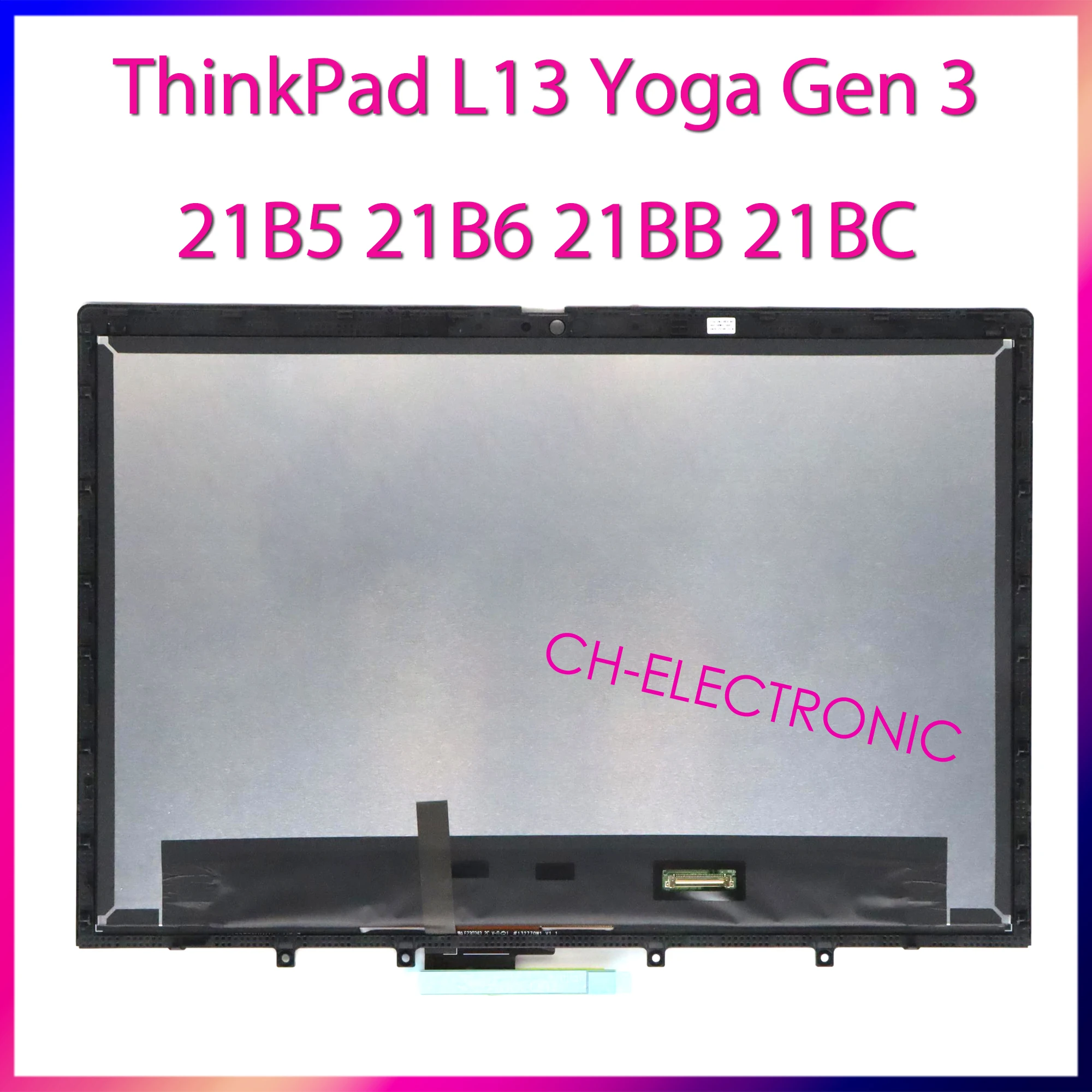 Для Lenovo Thinkpad L13 Yoga Gen 3 21B5 21B6 21BB 21BC Сенсорный ноутбук В сборе 13,3 Дюймов FHD LCD 5M11F25315 5M11F25316 5M11F25317