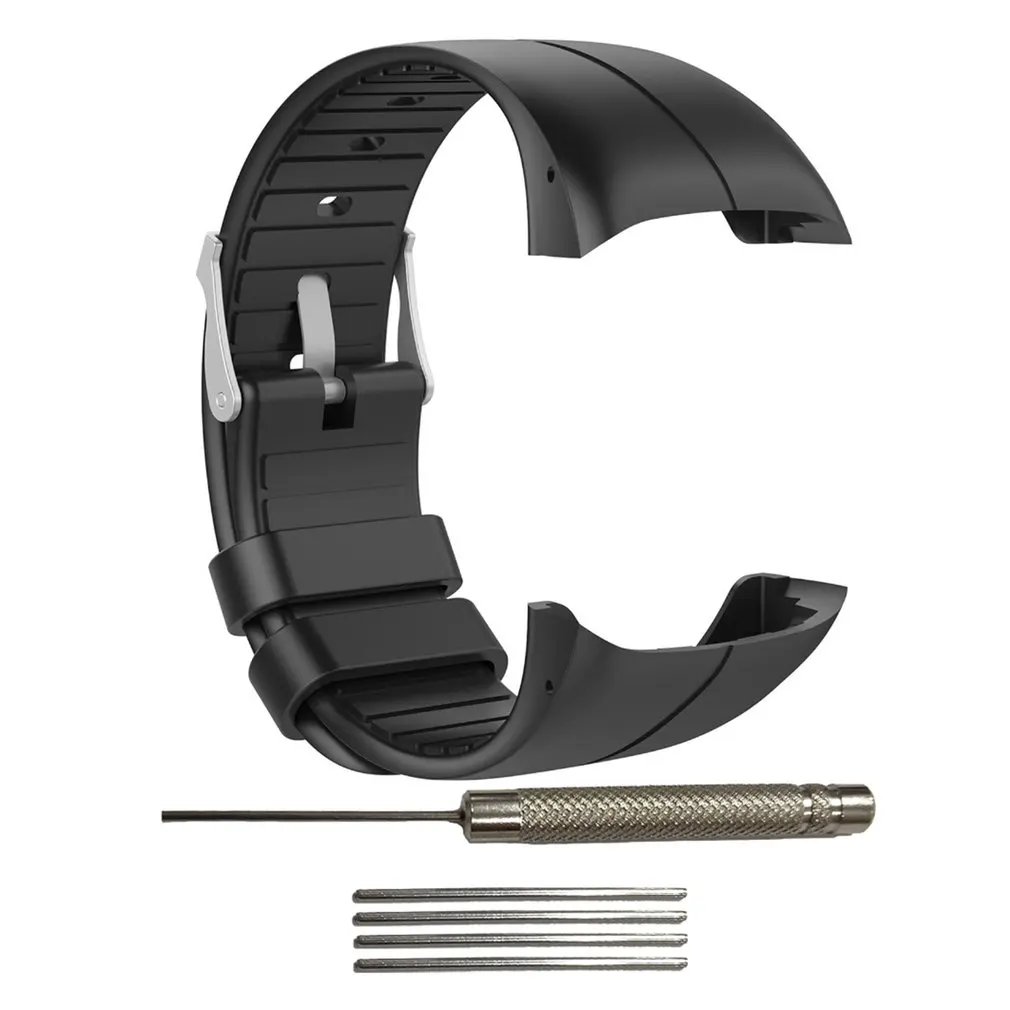 Для Polar M400 /M430 Силиконовый сменный ремешок для умных часов Официальный узор, черная пряжка, спортивный сменный браслет, ремешок для часов