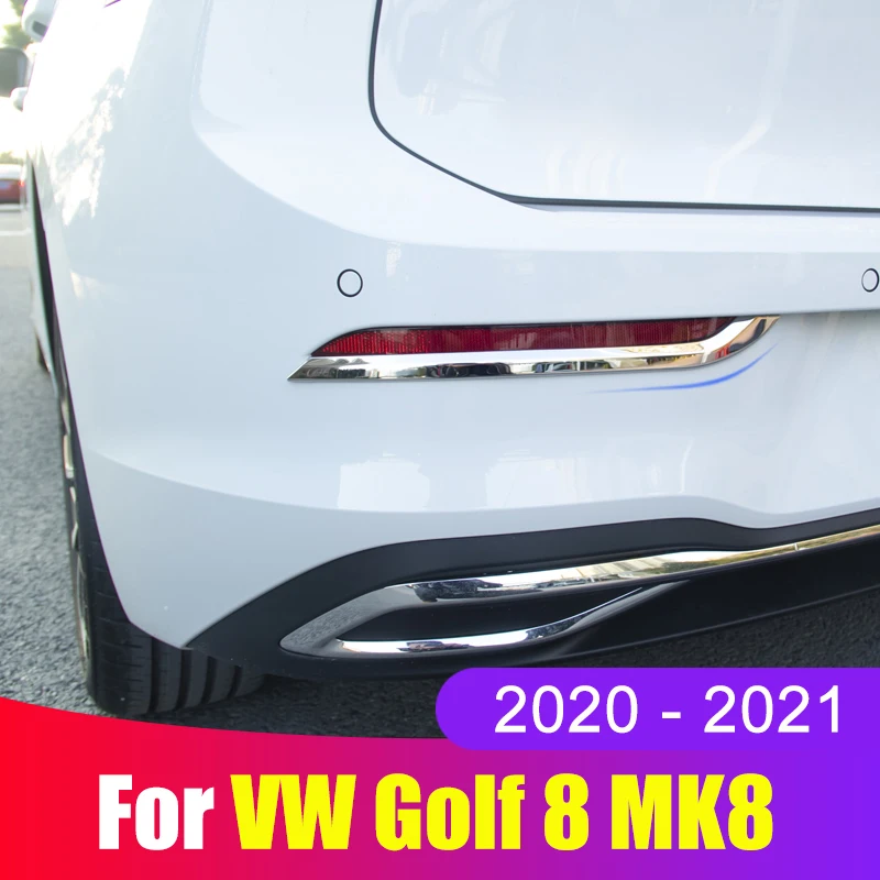 Для Volkswagen VW Golf 8 MK8 Аксессуары 2020 2021 2022 ABS Автомобильные Задние Противотуманные Фары Крышка Рамка Отделка Экстерьера Автомобиля Стайлинг
