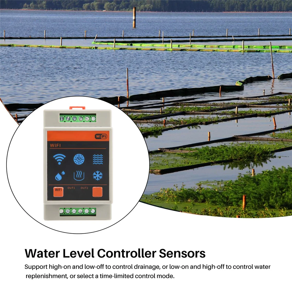 Домашний контроллер уровня воды Tuya Wifi Датчики сигнализации уровня воды Система обнаружения потоков при плавании Изображение 3 