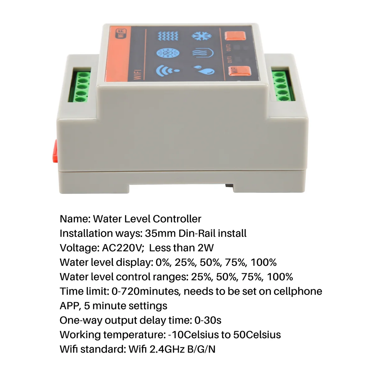 Домашний контроллер уровня воды Tuya Wifi Датчики сигнализации уровня воды Система обнаружения потоков при плавании Изображение 5 
