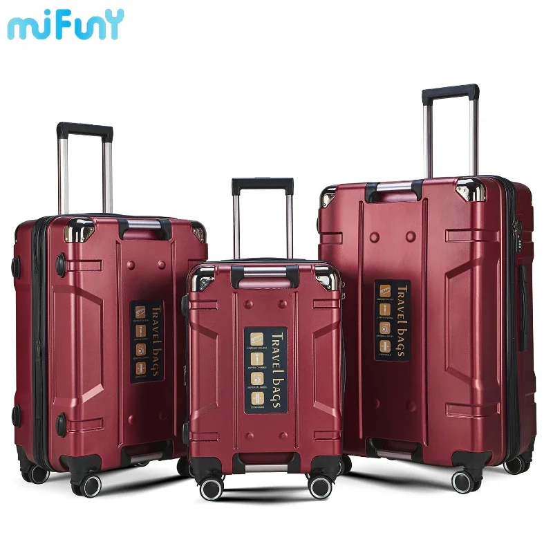 Дорожный чехол Mifuny ABS, большой вместительный чехол-тележка, двуручный чемодан, бизнес-кейс, нейтральный ящик для паролей, дорожный набор