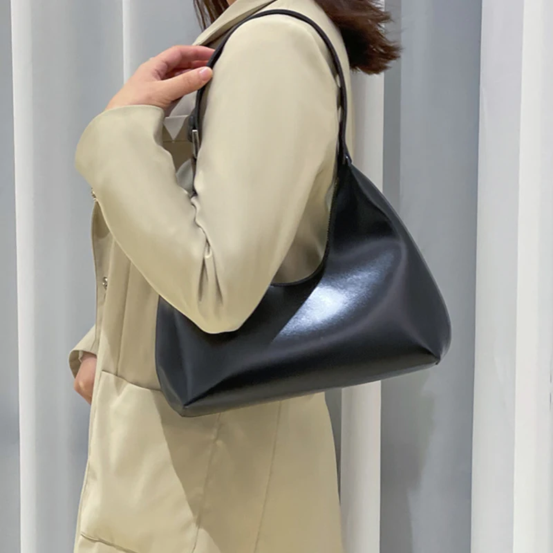 Женская сумка через плечо из искусственной кожи под мышками, роскошные дизайнерские сумки и портмоне, женская маленькая сумка-бродяга, дорожный клатч, сумки для покупок Изображение 1 