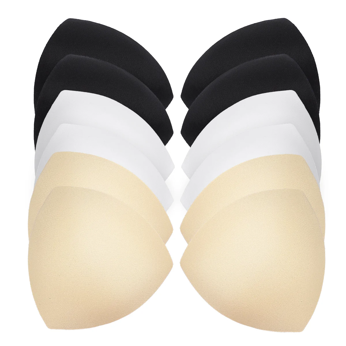 Женский съемный бюстгальтер TENDYCOCO с губчатой подкладкой, вкладыши для бюстгальтера, накладки для спортивных купальников (белый / черный /цвет кожи) Изображение 0 