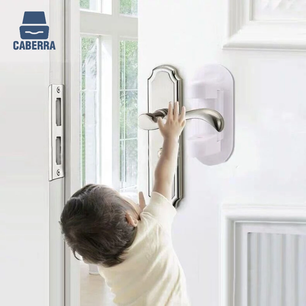 Замки безопасности дверных рычагов Устройство защиты ABS для безопасности детей Замки шкафов безопасности для оконных рам Мебельная фурнитура