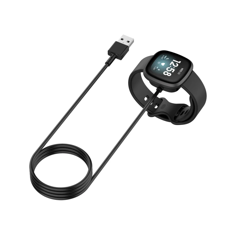 Зарядная док-станция для смарт-часов Fitbit Versa 3/sense, кабель для зарядного устройства, USB-подставка для зарядки данных для подставки для зарядного устройства Fitbit Sense