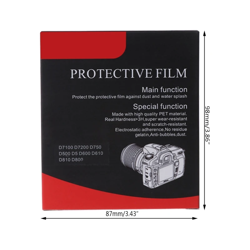 Защитная пленка для ЖК-дисплея камеры из закаленного стекла для Nikon D7100 D750 X6HB Изображение 5 