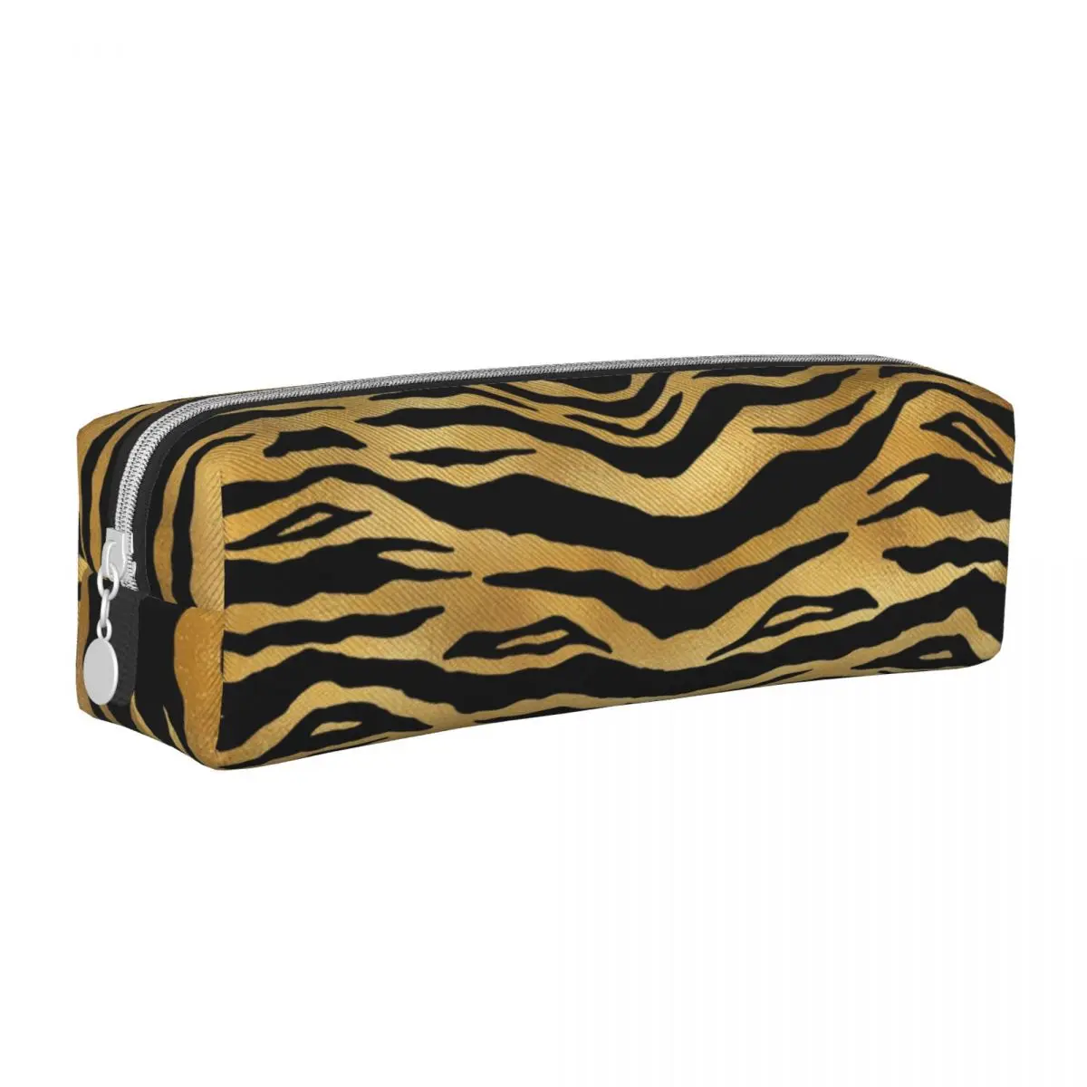 Золотые пеналы с тигровыми полосками в виде животных, Модная Леопардовая коробка для ручек, сумка для студентов, Большая коробка для хранения, школьный подарочный пенал для студентов