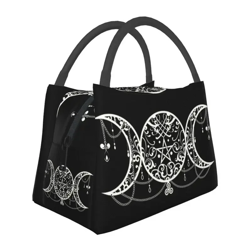 Изготовленная на заказ сумка для ланча Triple Moon Goddess Для мужчин и женщин, охладитель, теплые изолированные ланч-боксы для пикника, кемпинга, работы, путешествий Изображение 0 