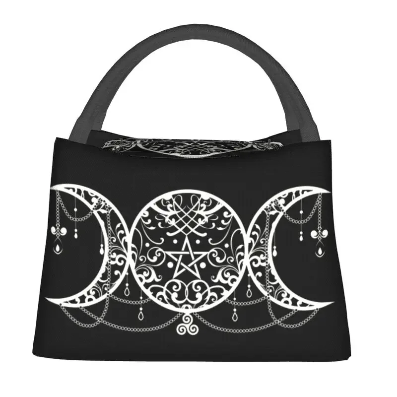 Изготовленная на заказ сумка для ланча Triple Moon Goddess Для мужчин и женщин, охладитель, теплые изолированные ланч-боксы для пикника, кемпинга, работы, путешествий Изображение 1 